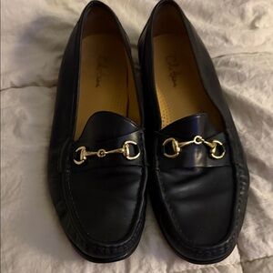 Cole Haan Black Leather Horsebit Loafers Men’s Slip-On Dress Shoes